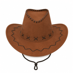Chapeau cowboy enfant marron à tour de tête réglable