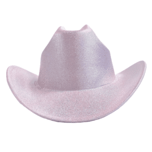 Chapeau cowboy rose effet pailleté style western festival