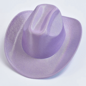 Chapeau cowboy rose effet pailleté style western festival