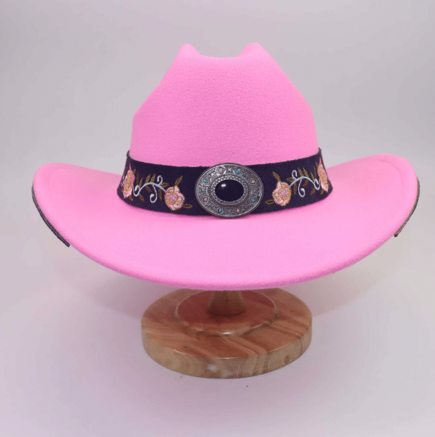 Chapeau cowboy rose festival country (3)