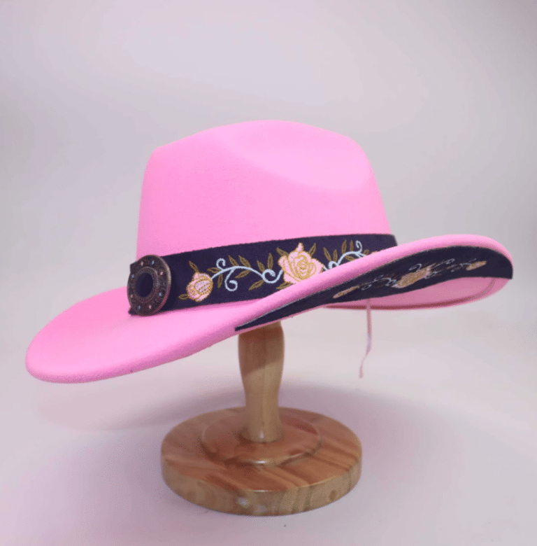 Chapeau cowboy rose festival country (5)
