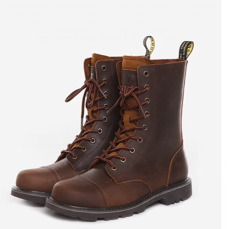 Chaussures montantes homme en cuir style western (4)
