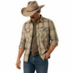 Chemise Country Homme Coton à Carreaux Style Ranch (9)