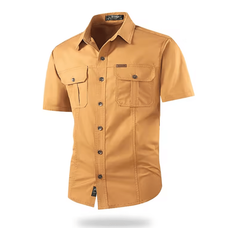 Chemise cowboy homme manches courtes en coton (10)