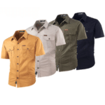 Chemise cowboy homme manches courtes en coton (12)