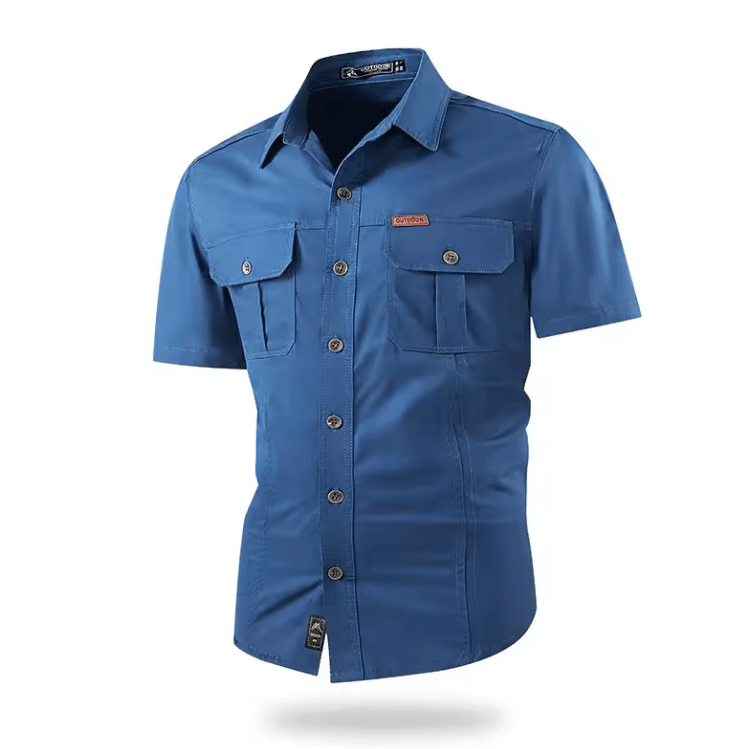 Chemise cowboy homme manches courtes en coton (6)