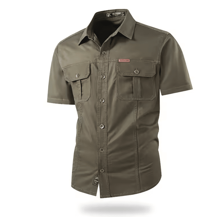 Chemise cowboy homme manches courtes en coton (8)