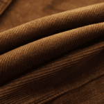 Chemise cowboy homme marron en velours côtelé de coton brodée (17)