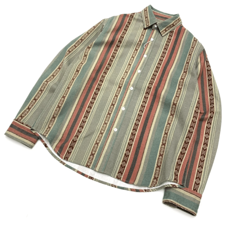 Chemise cowboy homme rayée esprit western américain (1)