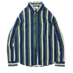 Chemise cowboy rayée vintage années 80 en coton pur (2)