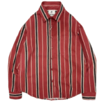 Chemise cowboy rayée vintage années 80 en coton pur (3)