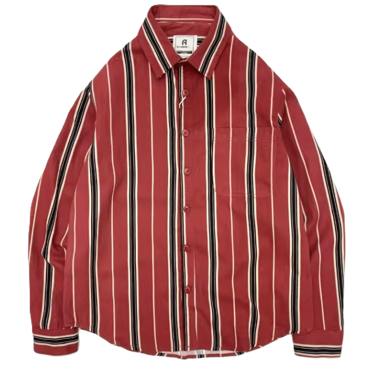 Chemise cowboy rayée vintage années 80 en coton pur (3)