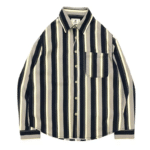 Chemise cowboy rayée vintage années 80 en coton pur (4)
