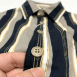 Chemise cowboy rayée vintage années 80 en coton pur (7)