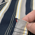Chemise cowboy rayée vintage années 80 en coton pur (8)