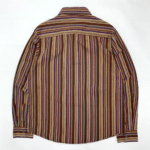 Chemise cowboy vintage country rayée 100 % coton (3)