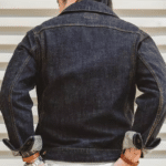 Chemise vintage homme en denim brut épais (4)