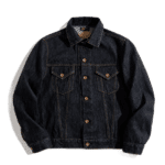 Chemise vintage homme en denim brut épais