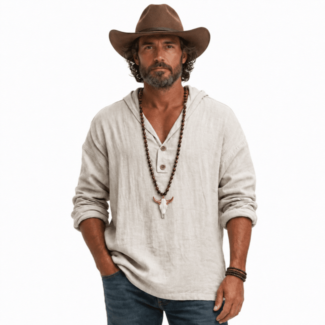 Collier cowboy à perles colorées et pendentif tête de taureau (12)