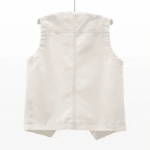 Gilet sans manche femme blanc en jean style western (3)