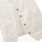Gilet sans manche femme blanc en jean style western (4)