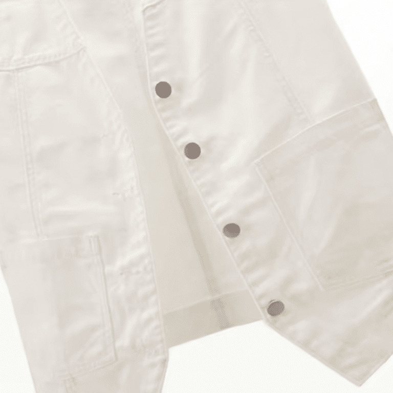 Gilet sans manche femme blanc en jean style western (4)