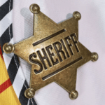 Insigne de shérif cowboy vintage Far West (2)