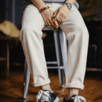 Jean cowboy blanc ecru coupe large (2)