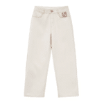 Jean cowboy blanc ecru coupe large (8)