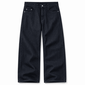 Jean cowboy denim brut coupe large Western