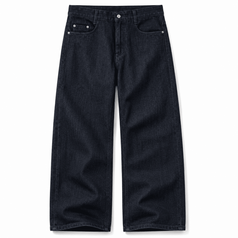 Jean cowboy denim brut coupe large Western (7)