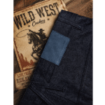 Jean cowboy denim brut coupe large Western (8)