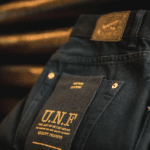 Jean noir homme coupe décontractée vintage coton (3)