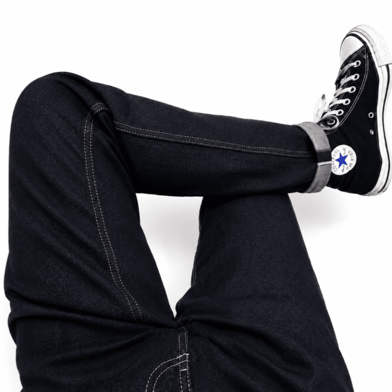 Jean vintage homme en denim brut épais (3)