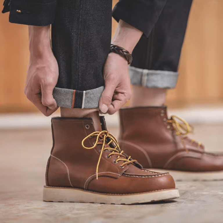 Jean vintage homme en denim brut épais (4)