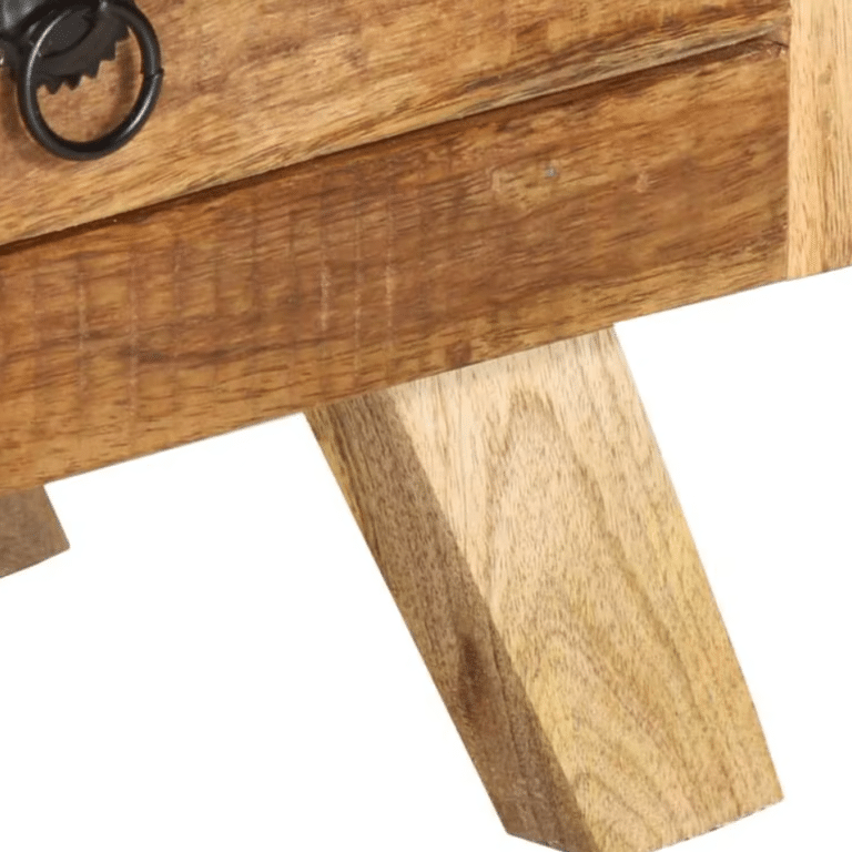 Meuble TV en bois massif vintage avec tiroirs style western (6)