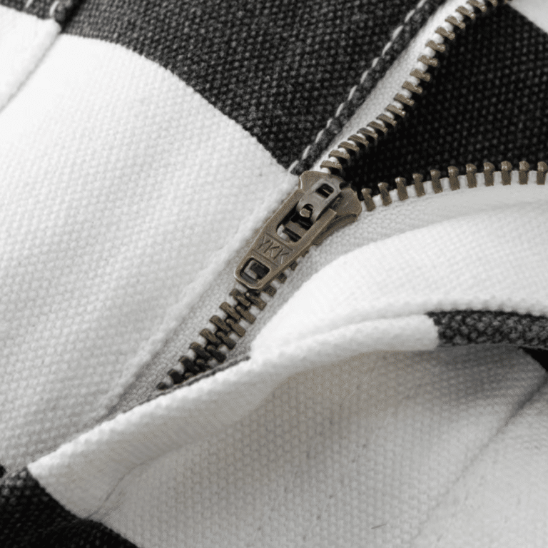 Pantalon cowboy rayé noir et blanc américain vintage (3)