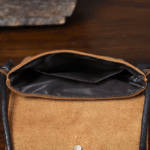 Pochette pour homme en cuir brut artisanal vintage (2)