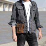 Pochette pour homme en cuir brut artisanal vintage (7)
