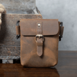 Pochette pour homme en cuir brut artisanal vintage (8)