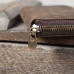 Porte-cartes cuir homme accordéon zippé style vintage américain (7)