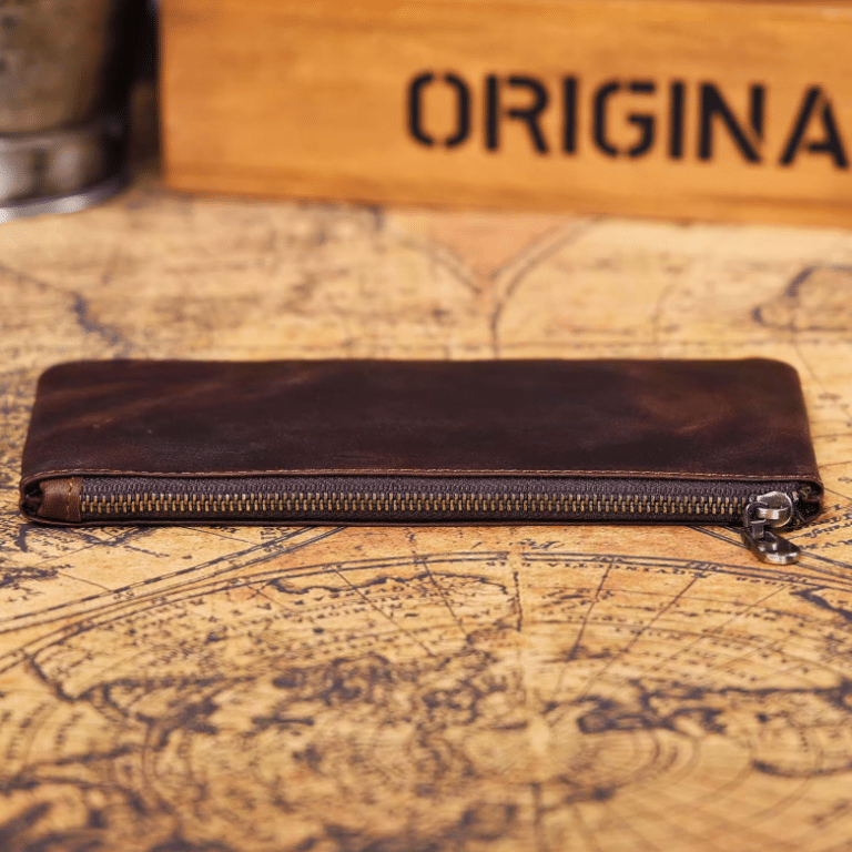 Portefeuille vintage cuir zippé minimaliste (10)