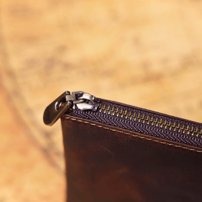 Portefeuille vintage cuir zippé minimaliste (2)