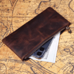 Portefeuille vintage cuir zippé minimaliste (4)