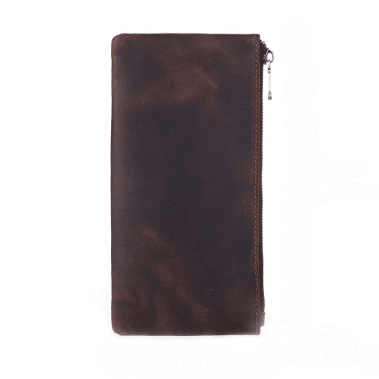 Portefeuille vintage cuir zippé minimaliste (6)