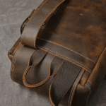 Sac à dos baroudeur vintage américain en cuir brut (1)