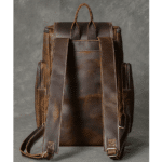 Sac à dos baroudeur vintage américain en cuir brut (14)