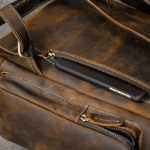 Sac à dos baroudeur vintage américain en cuir brut (2)
