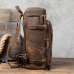 Sac à dos cuir homme voyageur rétro à compartiments (6)