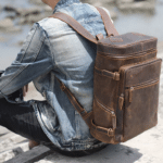 Sac à dos cuir homme voyageur rétro à compartiments (9)